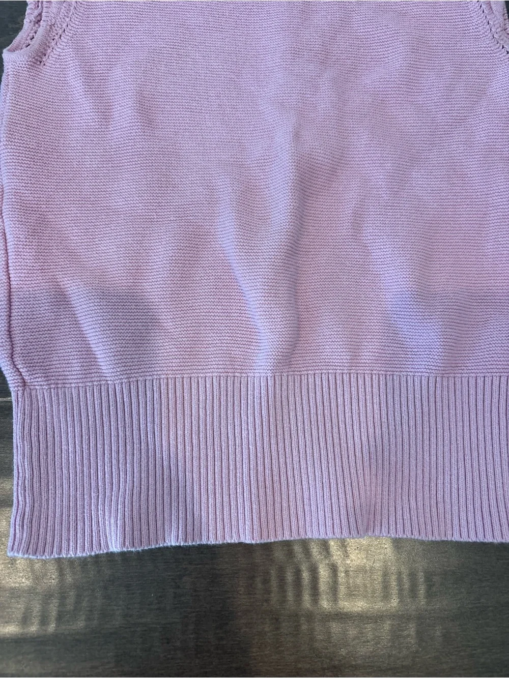 Oshkosh Lavender Knit Flutter Sleeve Top - Girls
